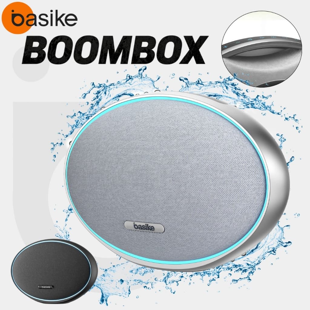 Basike Bluetooth Speaker 160W Powerful IPX6 RGB TWS 12000mAh Battery 24h Portable USB TF