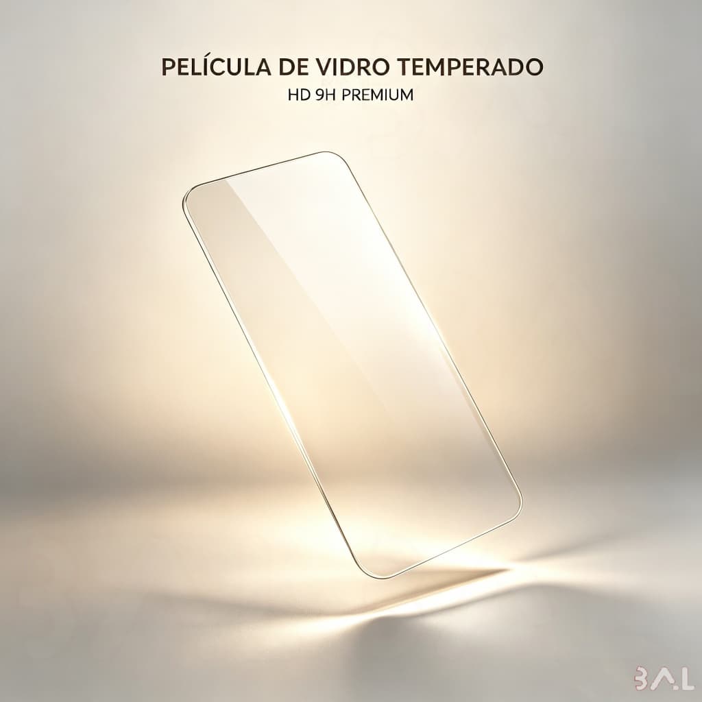Película de Vidro Temperado HD 9H Premium - Antiestático Borda Curva Anti-digitais para iPhone 11 12 13 14 15 16 17 Pro