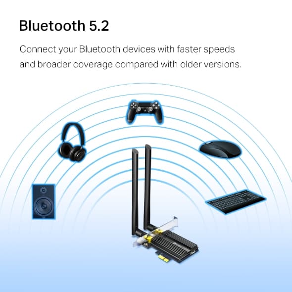 Adaptador Archer TX50E - AX3000 Wi-Fi 6 Bluetooth 5.2 USB TP-link
