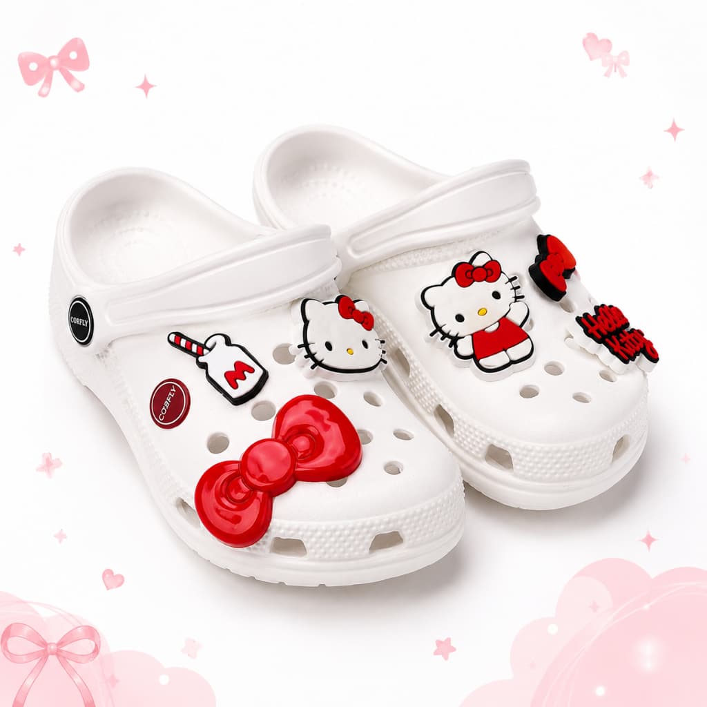 Chinelo Infantil Estilo Babuche Corfly Leve 100% EVA Broches