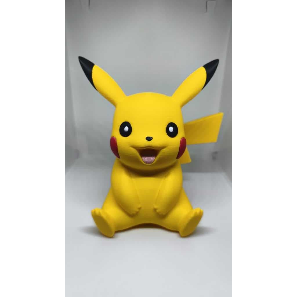 Rato elétrico  3D 16cm Colecionável Decoração Geek Fã Pokémon Presente