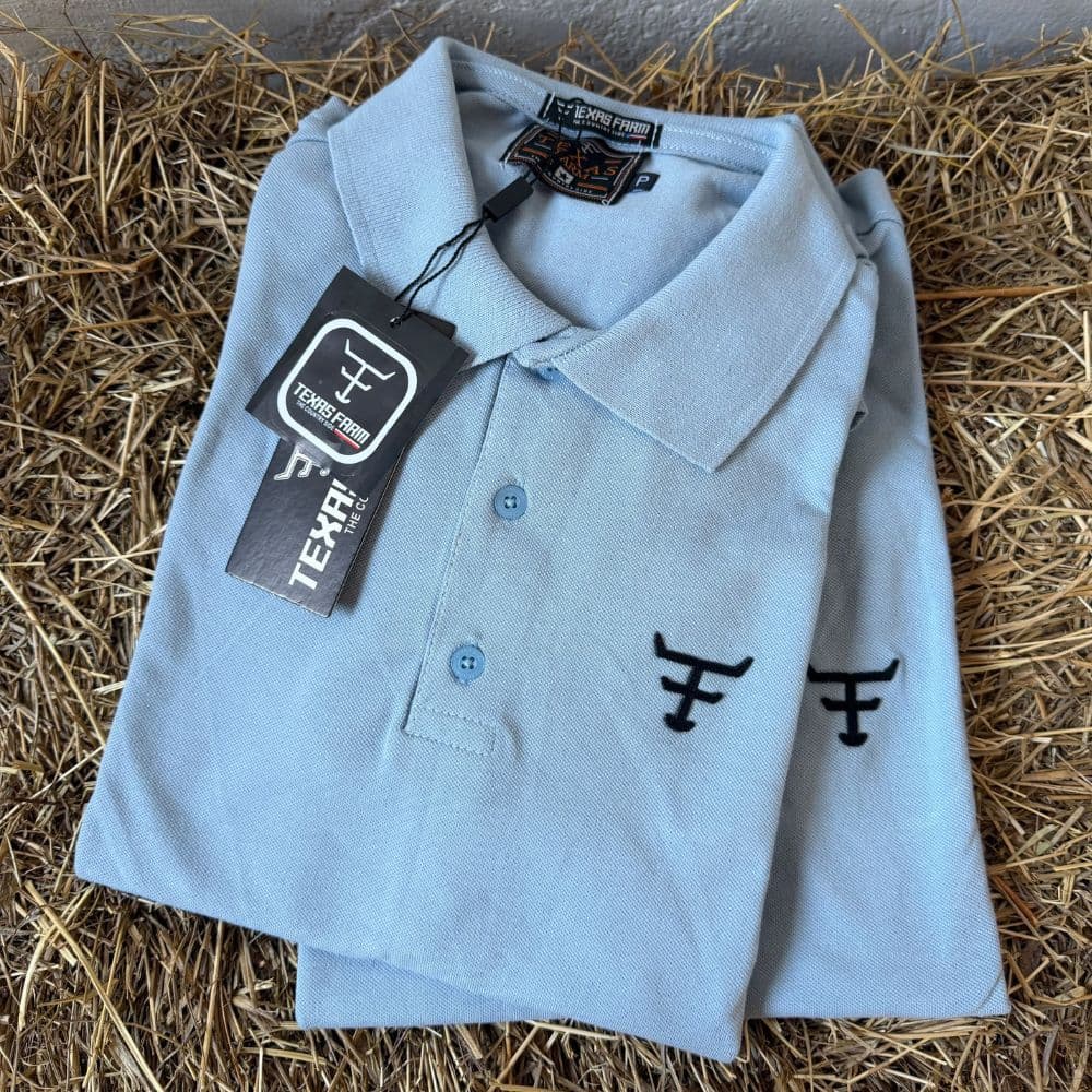 Camisa Polo Masculina Country Texas Farmm  Ariatt Piquet Elastano Rodeio Agro
