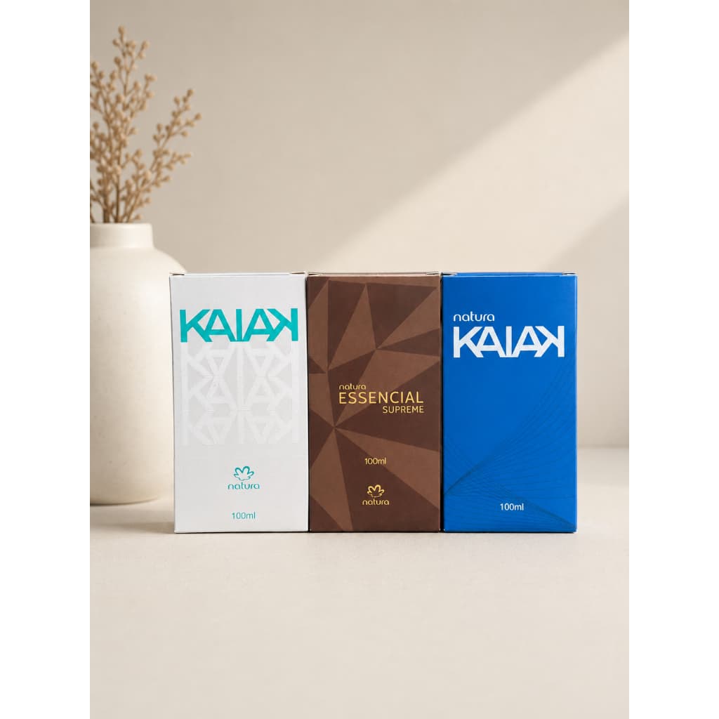Kit 03 Perfumes Masculino 100Ml - Frescor Intenso