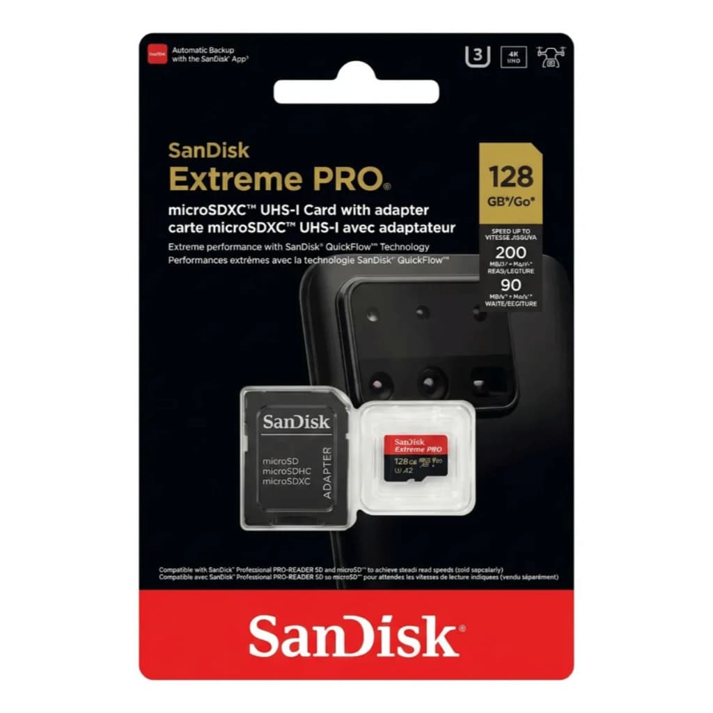 Cartão Memória Micro Sd Sandisk Extreme 128gb A2 Original Nf