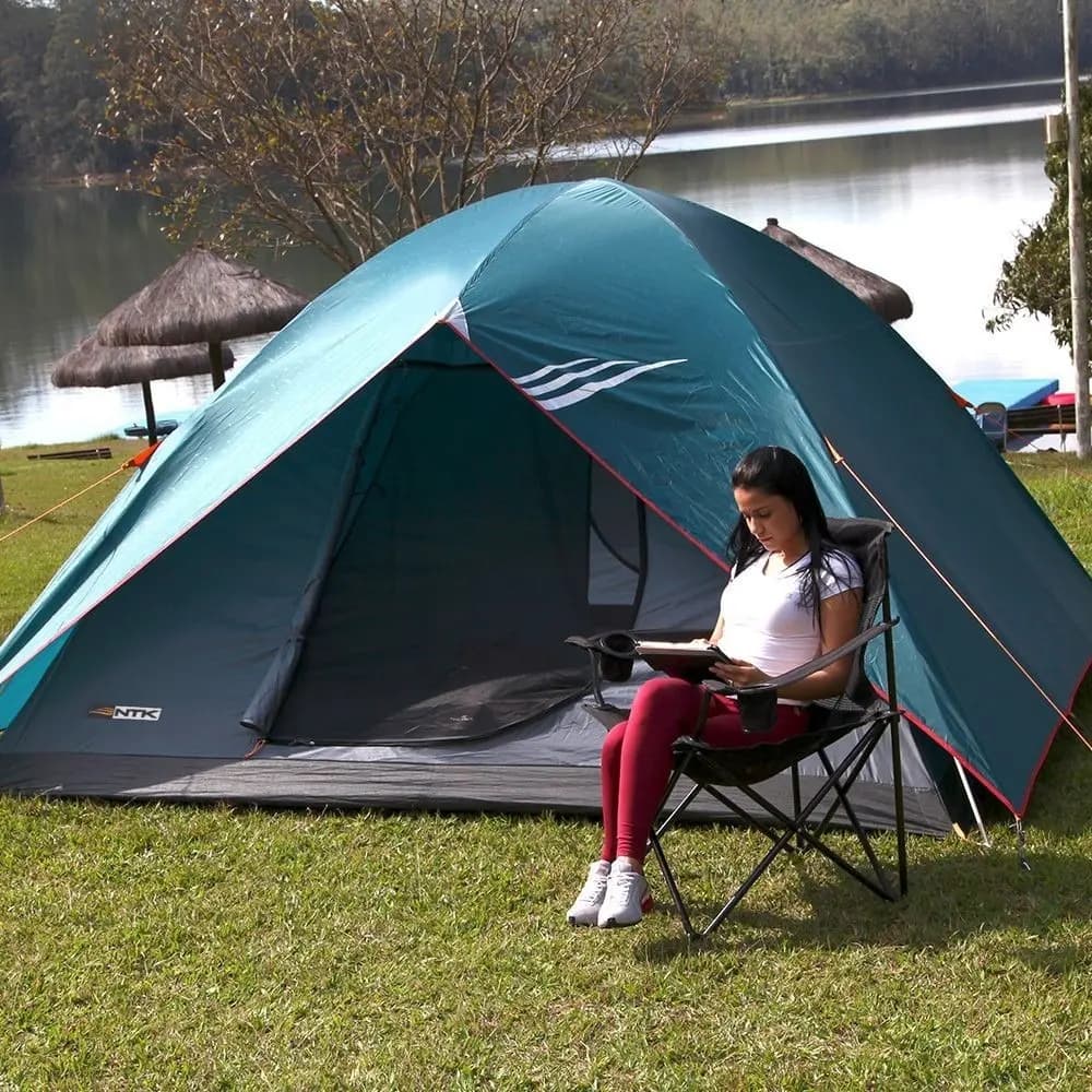 Barraca Cherokee GT Para 3/4 Pessoas Piso Térmico - Verde Petróleo