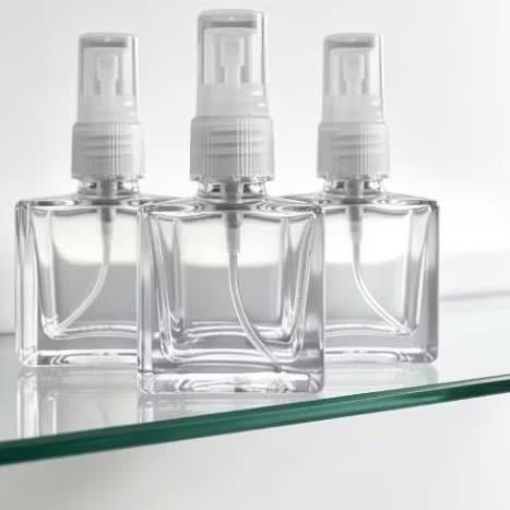 50 Frascos vidro Monsieur 9ml c borrifador plástico para amostra de perfume