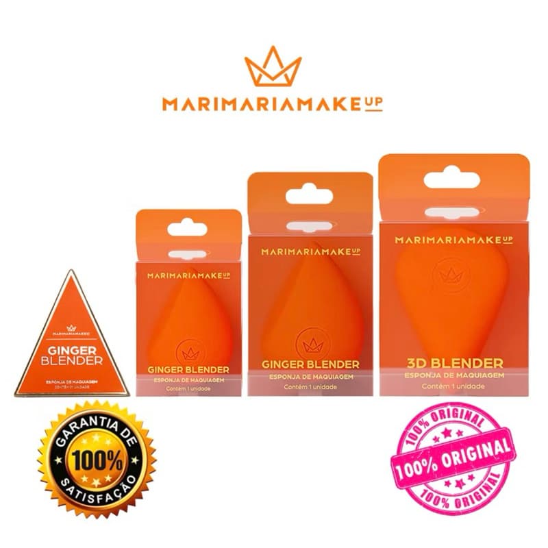 Esponja Blender Mari Maria Makeup 3D Ginger esponjinha Make