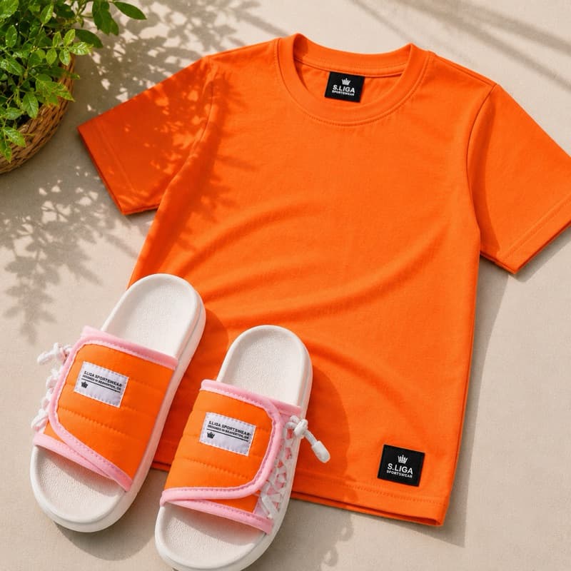Chinelo camiseta Chinela Sandália Infantil  Criança Slide Asuna 2.0 Leveza Macio Confortável