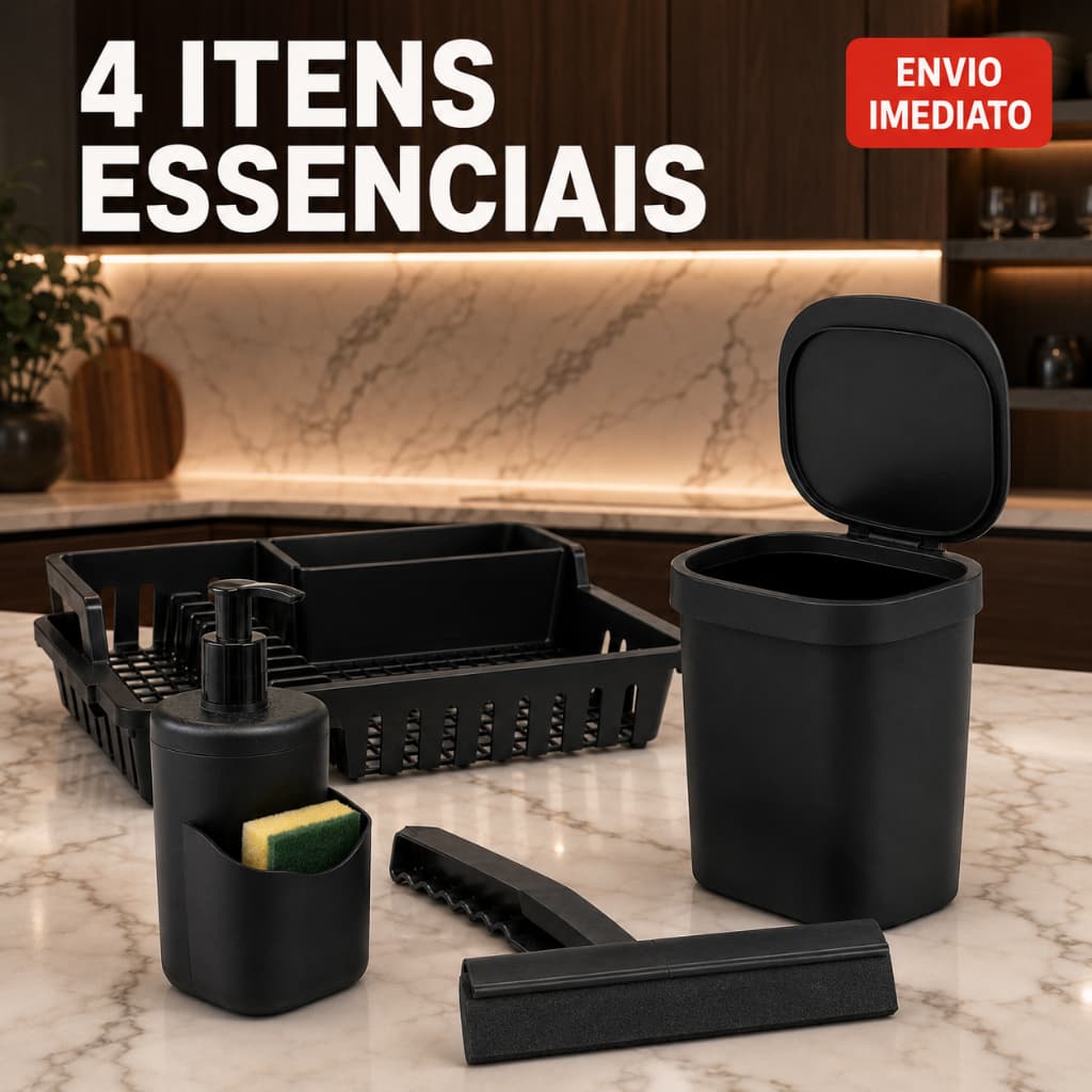Dispenser Multiuso 500ml Para Detergente Sabonete e Sabão Líquido Com Bucha
