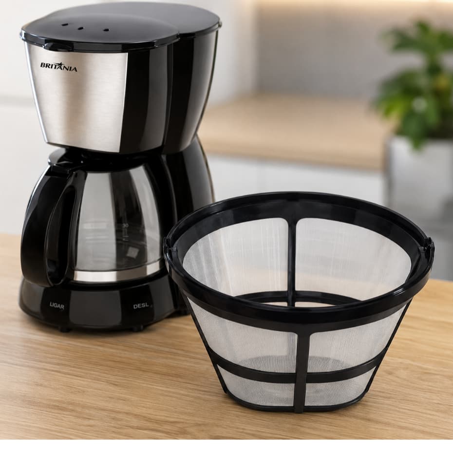 Filtro Permanente Para Cafeteira Resistente Durável Facil De Limpar CP15