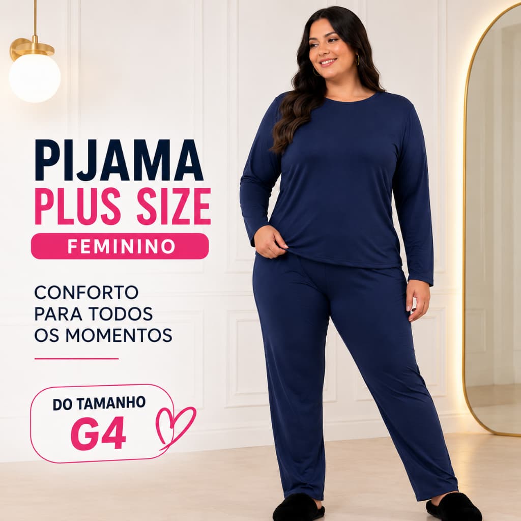 pijama plus size feminino G4