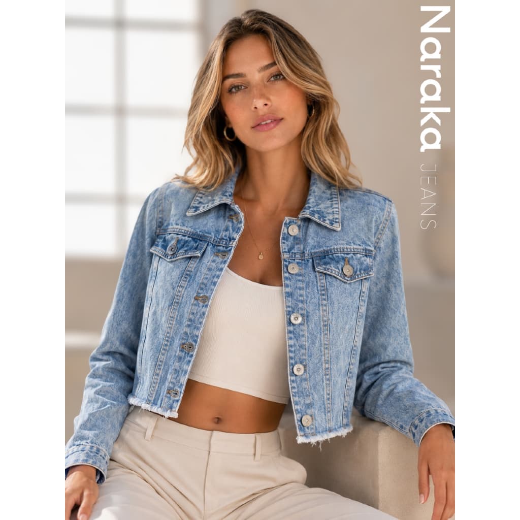 Jaqueta Jeans Feminina