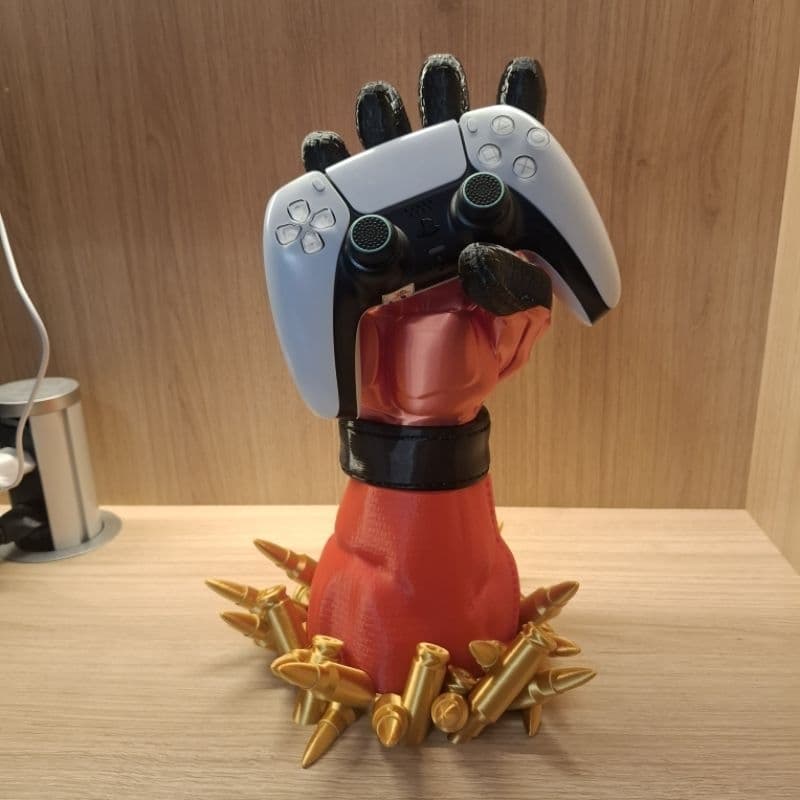Porta Controle Gamer Deadpool Universal | Suporte para Controle PS5, PS4, Xbox | Organizador Decorativo Geek 3D