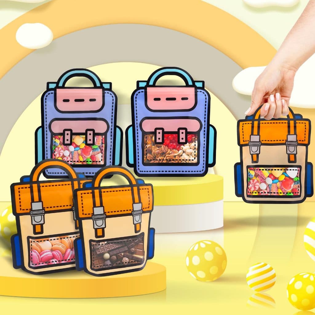 Saco de Lembrancinha Personalizado - Laranja 24CM, 10 Unidades