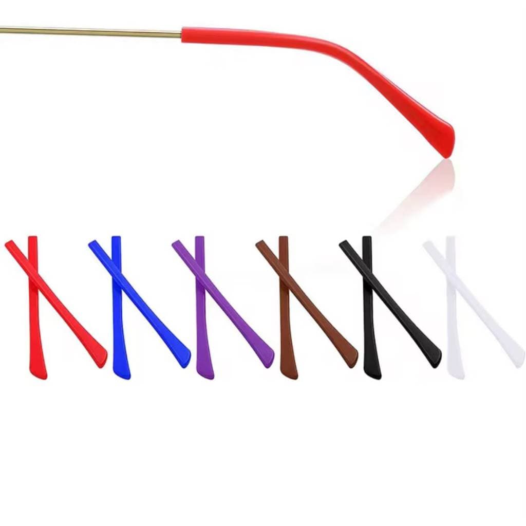 Ponteira FINA DE Silicone Para Oculos Protetor Haste Borracha Confortável Macia Ajustavel Antiderrapante