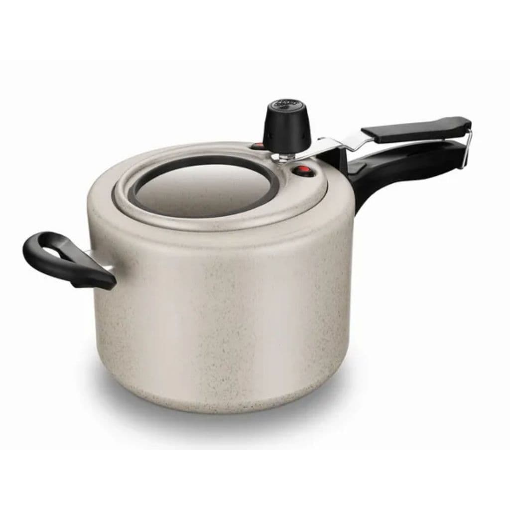 Panela De Pressão 4,5 Litros Antiaderente Visor Vidro Feijão Carne Arroz Família MTA Presente