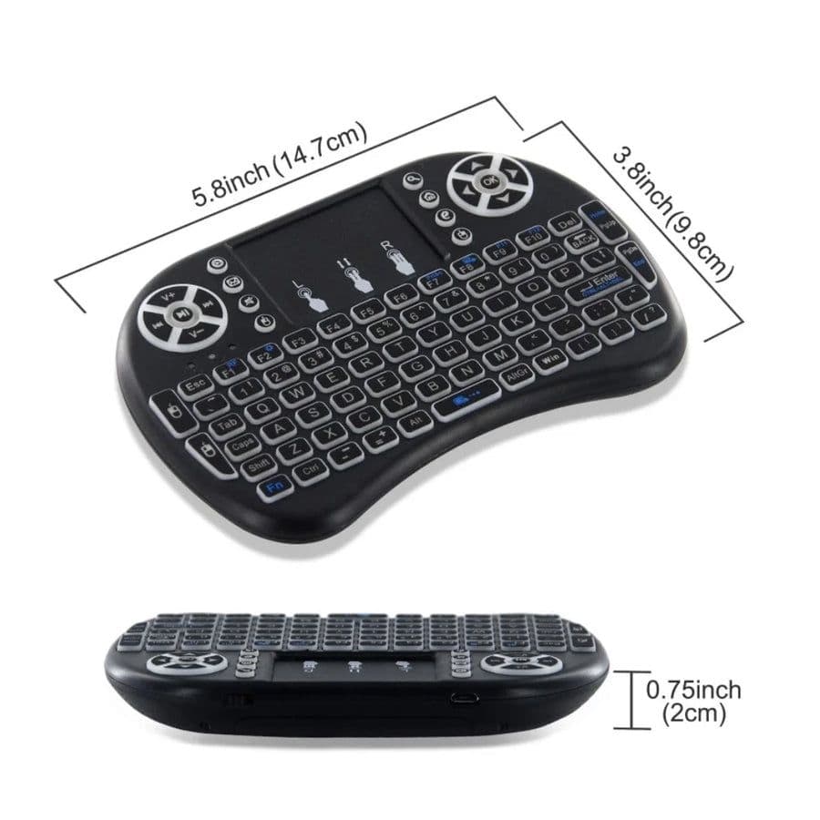 Controle para tv box - MINI teclado com touchpad