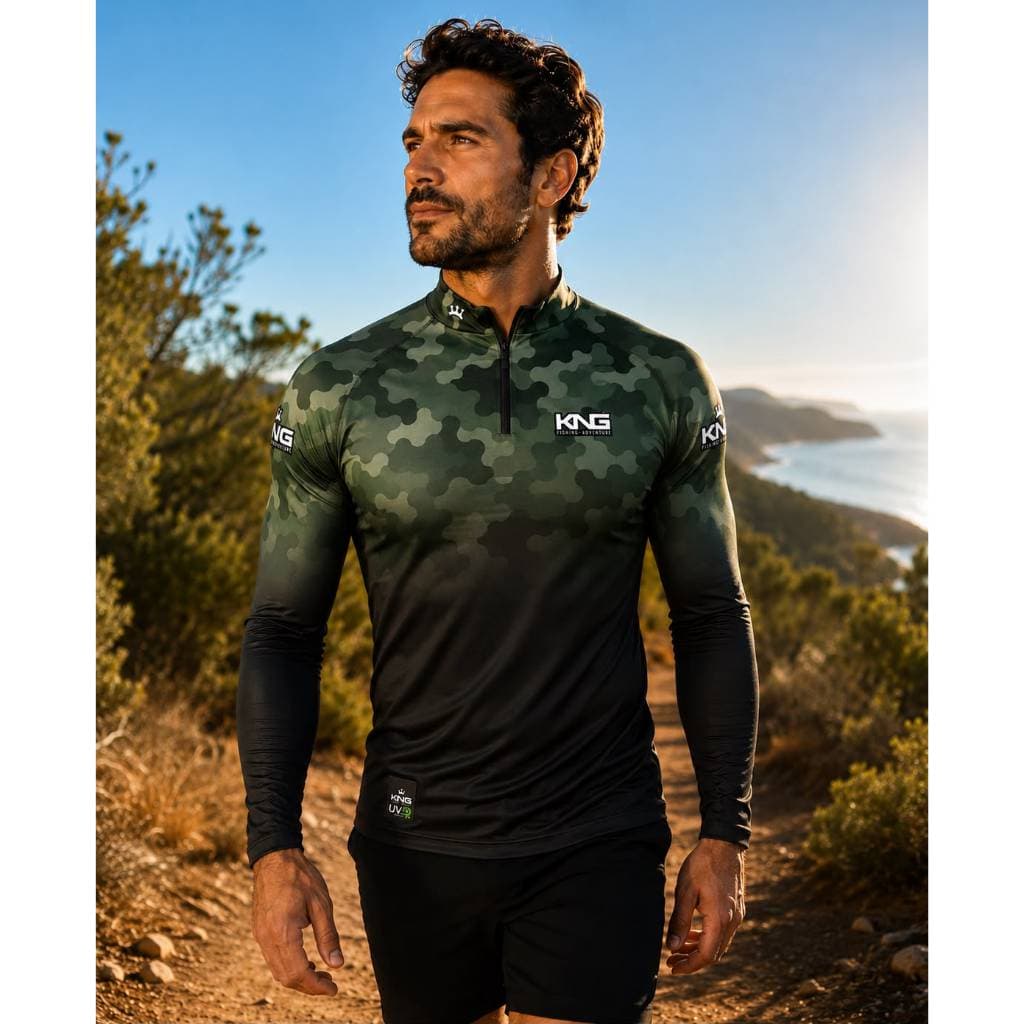 Camiseta Masculina Camuflada  Proteção Uv50 Pesca Skate Agro  Diversos Tamanhos