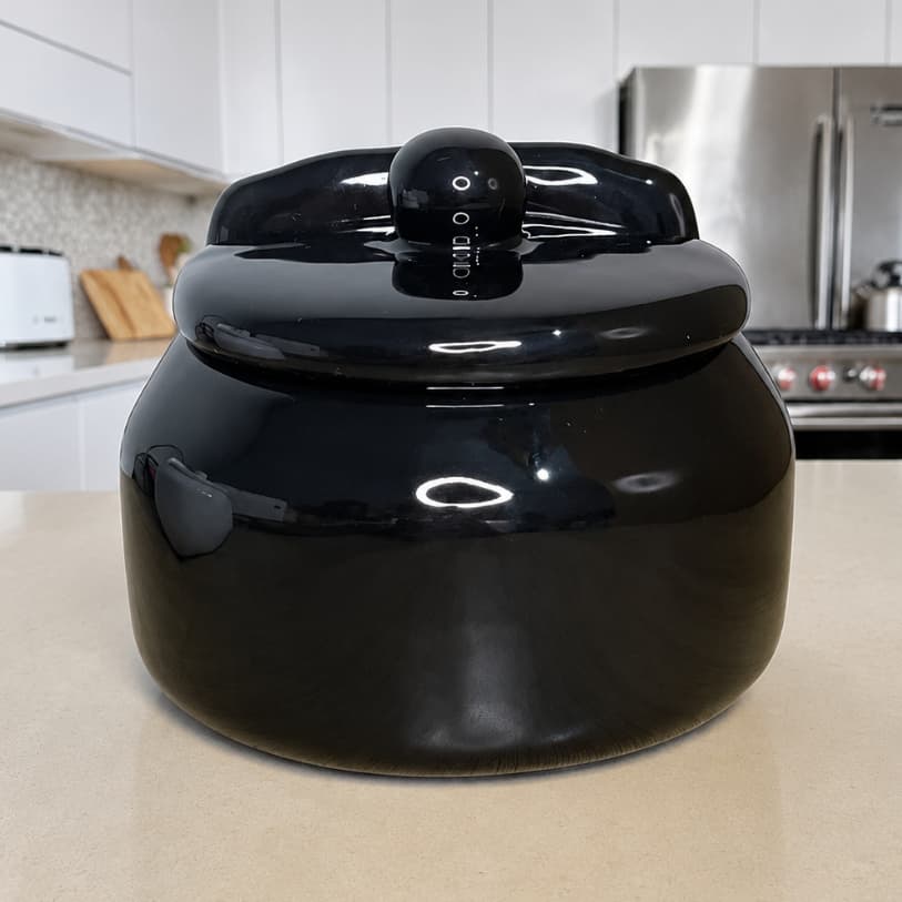Saleiro Porta Condimentos Preto Cozinha 600g Mesa Parede