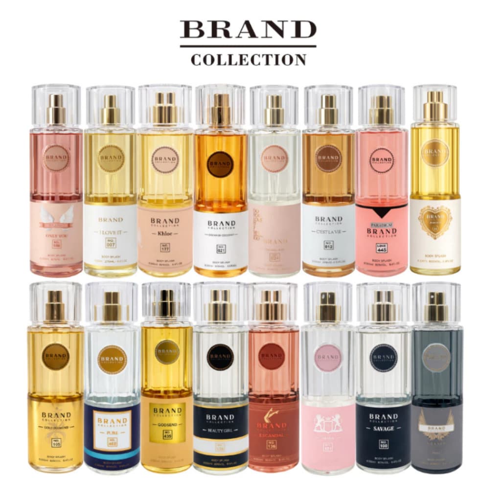 Body Splash Brand Collection 25ml Fragrâncias Masculinas e Femininas Perfume dia a dia