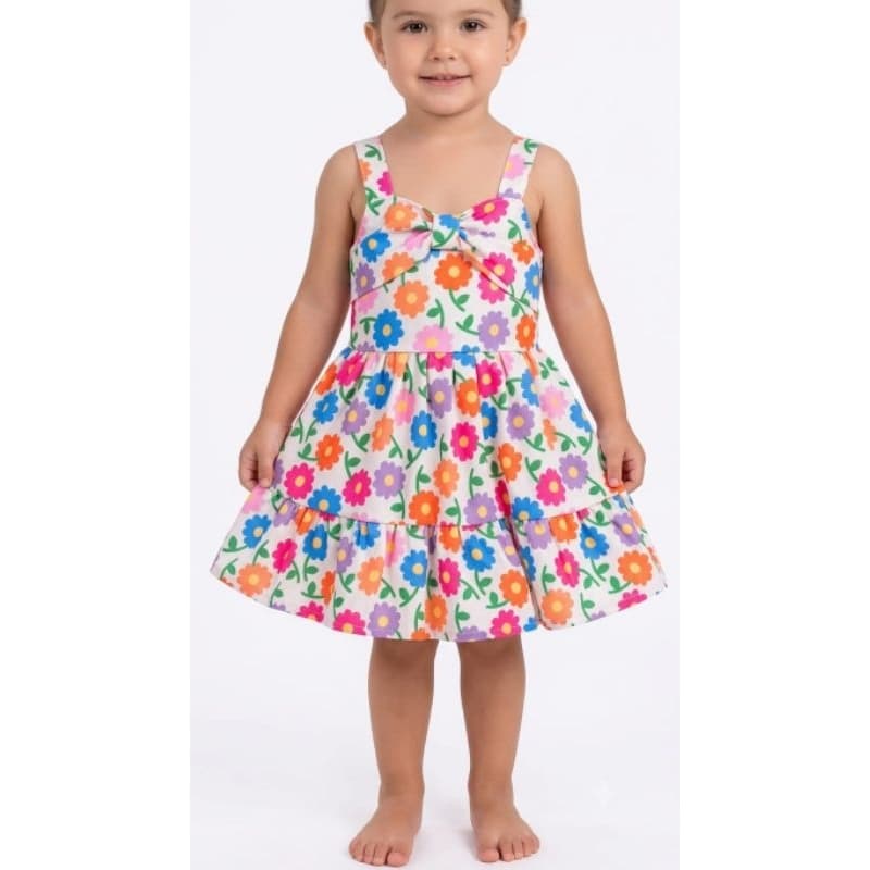 Vestido Infantil Floral Colorido Tam 2 - Nunca Usado! Apenas Lavado (Vestion)