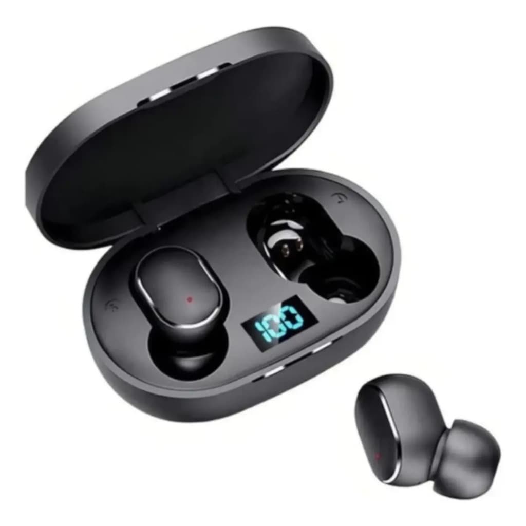 Fone ouvido Xiaomi Redmi Airdots 2 Com Visor TWS Preto sem Fio Bluetooth 5.0 Gamer