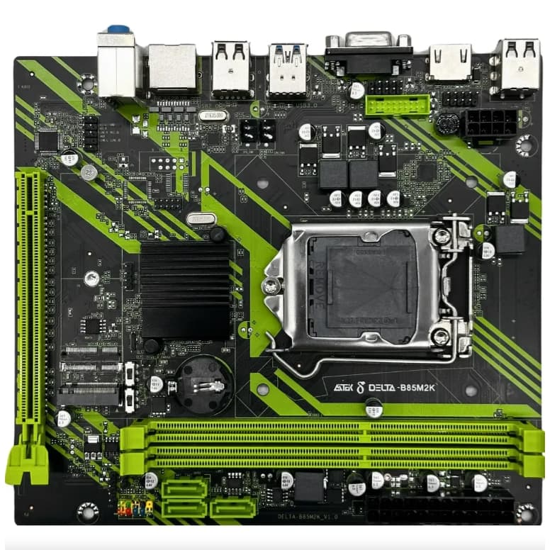 Placa Mãe DELTA   B85 LGA 1150 | DDR3 | SSD M.2 | Intel 4ªGeração | Gigabit LAN