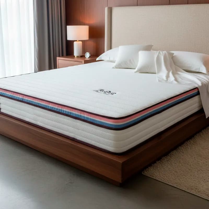 Colchão Pillow Top de Espuma com Memória Dobrável com Látex para Evitar Pressão Varios Tamanhos Modelo Panda Branco