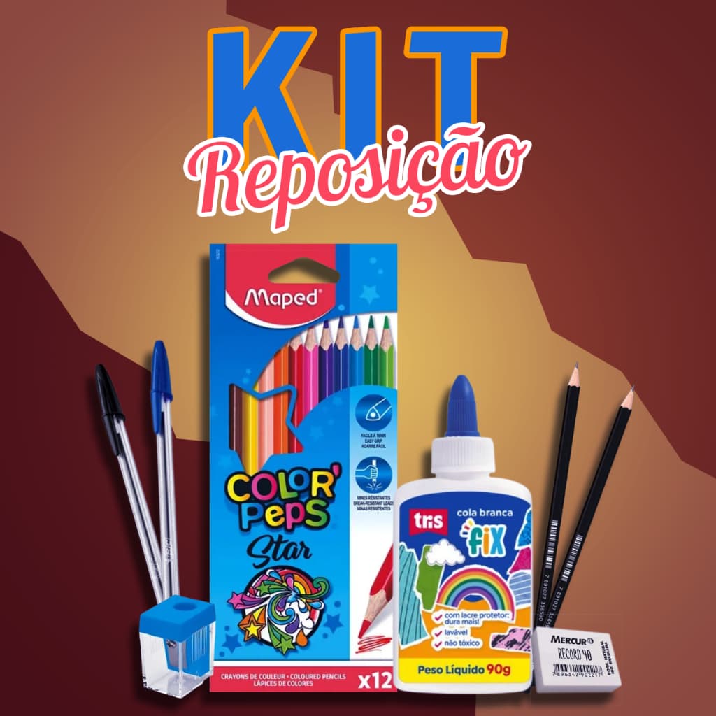KIT Reposição de Material Escolar - GINÁSIO