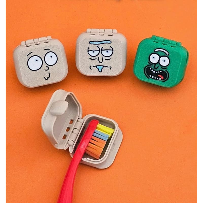 Porta Escova de Dentes com Tampa – Rick and Morty | Impressão 3D