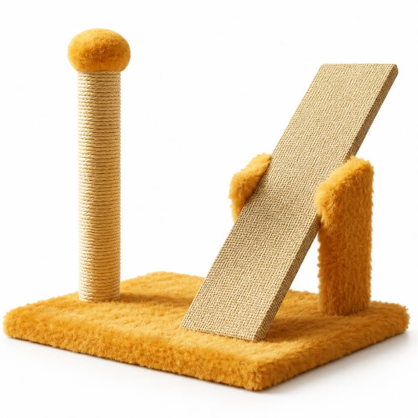 Arranhador Para Gatos Poste Sisal Brinquedo Interativo Gangorra *Artesanato Premium*