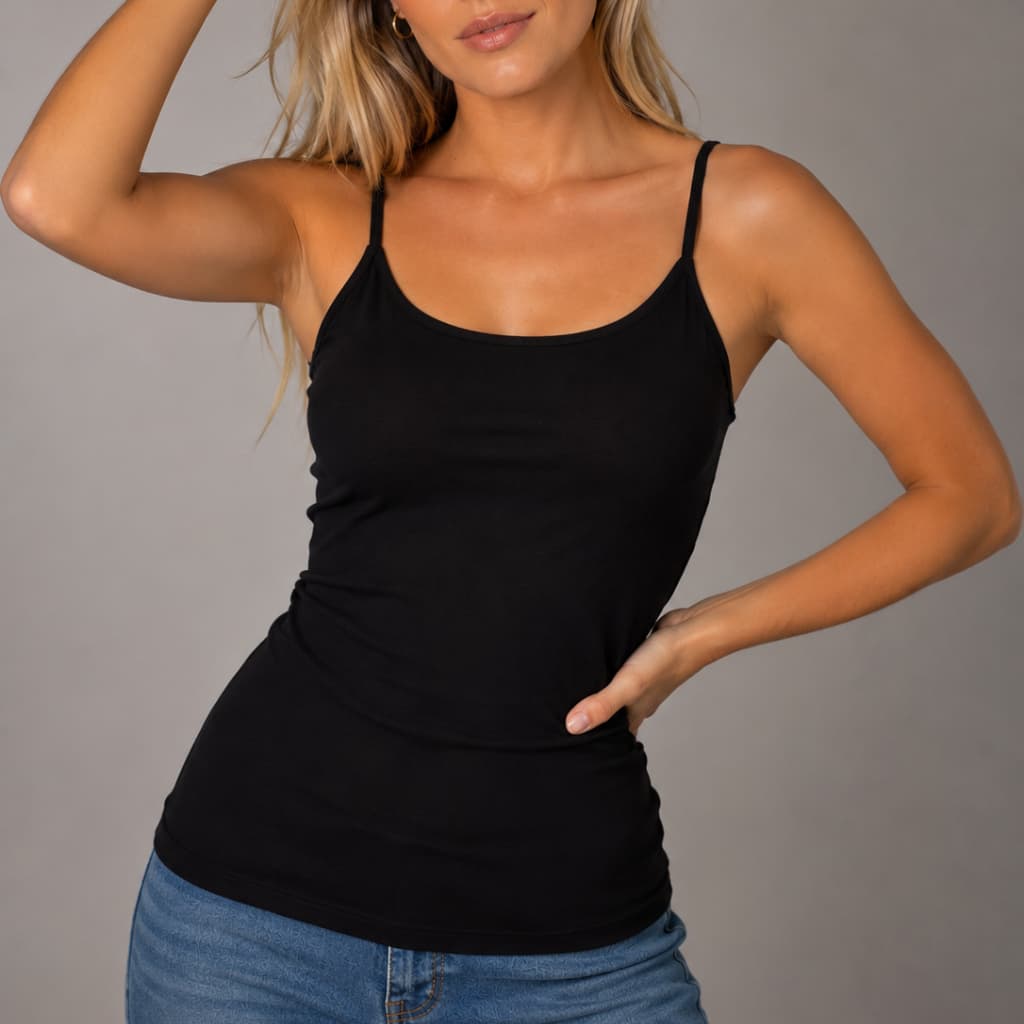 Regata Feminina Básica Moda Feminina Preto Cinza e Marrom Oferta