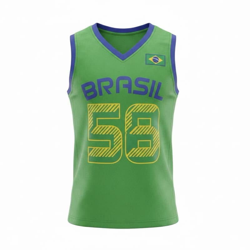 Regata Camiseta Masculina Brasil Verde