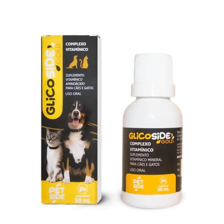 Suplemento pet para Cães e Gatos Aumenta Apetite Energia Glicoside Gold