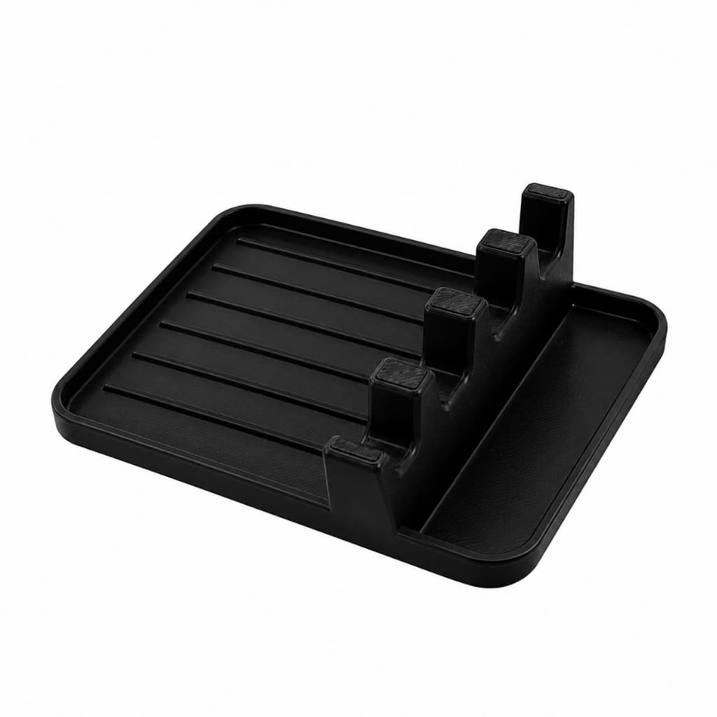 Suporte para Colher e Tampa de Panela Organizador de Bancada Descanso para Utensílios Cozinha Porta Colher Espátula