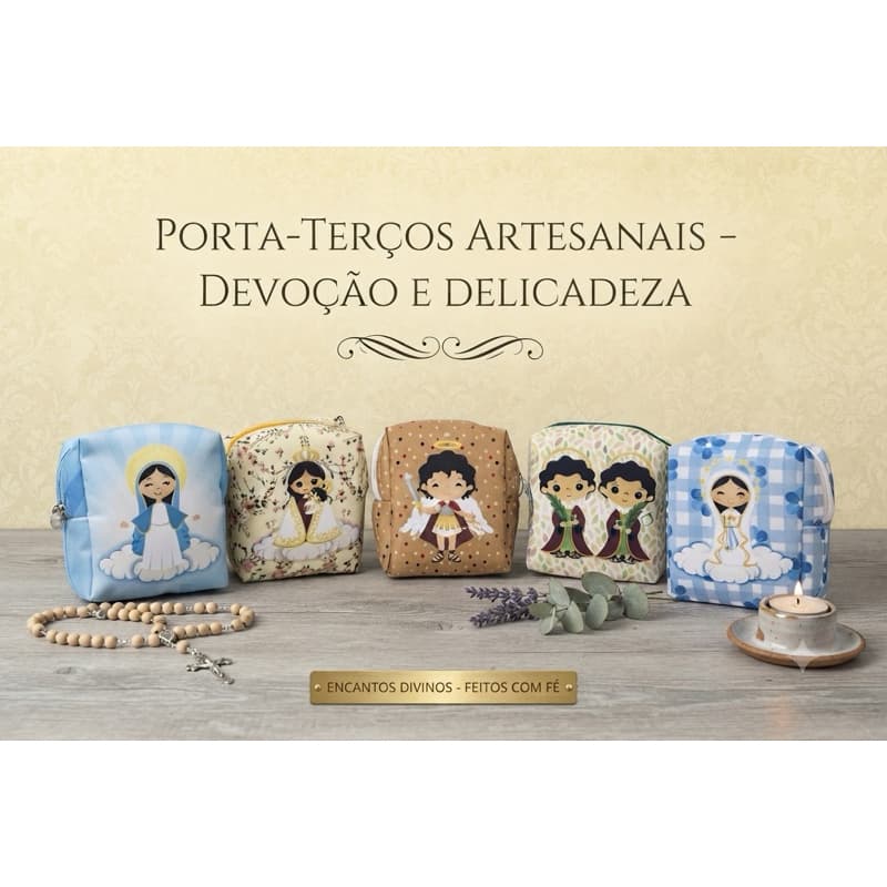 Porta terço box Santinhos
