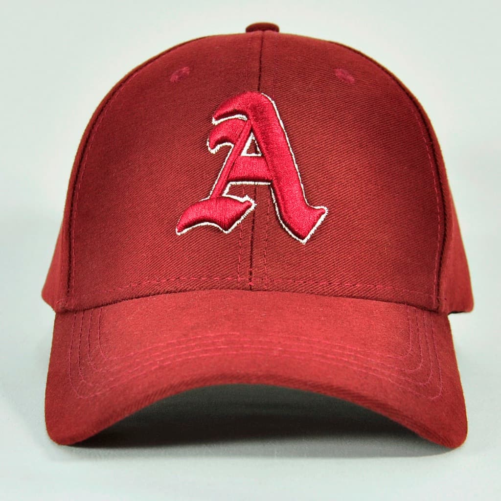 Boné Baseball Aba Curva Bordado Letra A Estilo Universitário Retrô Casual Urbano Clássico Adulto