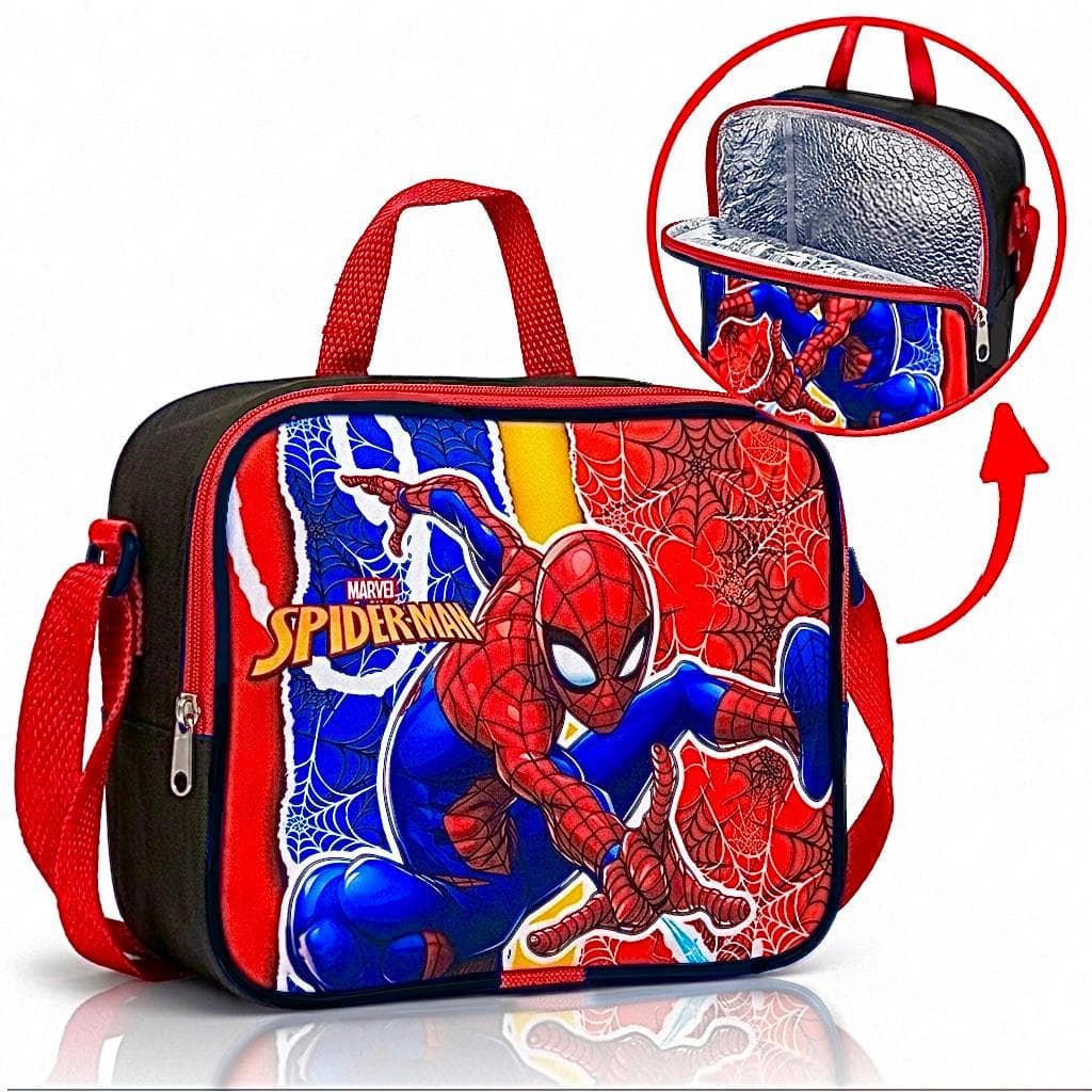 Lancheira Térmica Homem-Aranha Infantil Escolar Menino