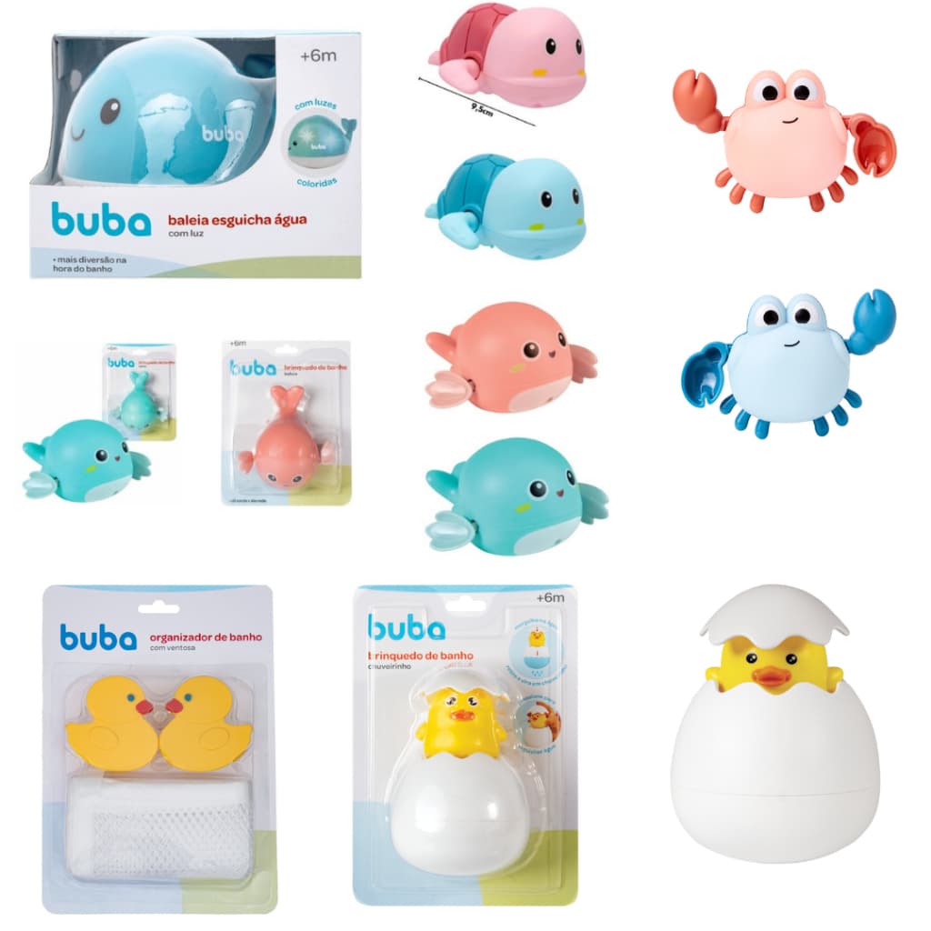 Brinquedo de Água Buba - Tartaruga , Baleia para Banho - Nadante