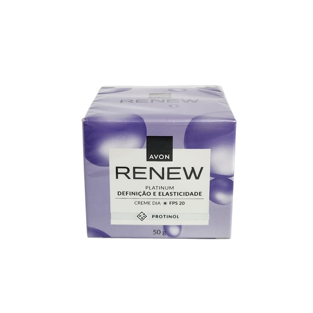 Creme Facial Avon Renew Platinum Dia Definição e Elasticidade Fps 20 - 50g