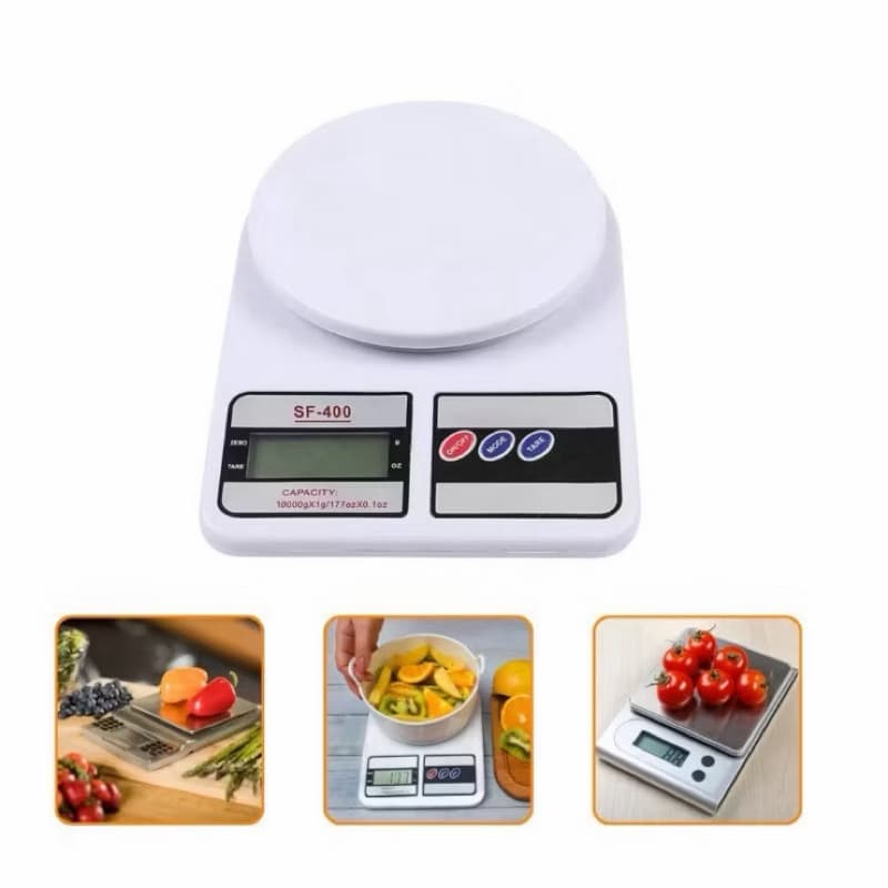 Balança Digital de Cozinha 10kg Alta Precisão 1g a 10kg Display LCD