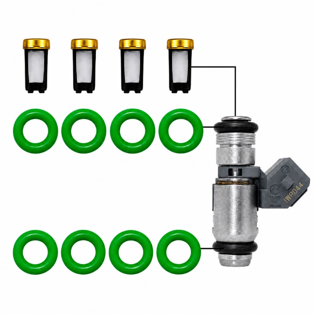 Kit Reparo Bico Injetor Gol Saveiro Parati 1.6 1.8 Gasolina - IWP044
