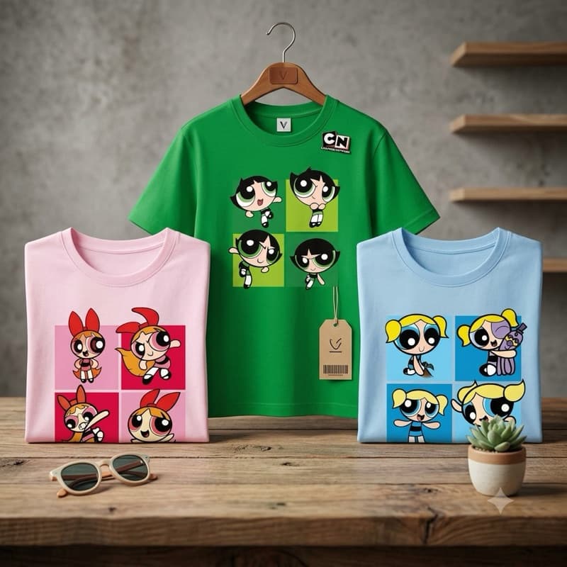 Camiseta Feminina T-Shirt As Meninas Super Poderosa - Florzinha Lindinha Docinho - Camiseta Academia Treino 100% Algodão