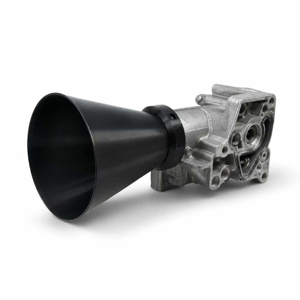 Corneta para Honda 150 Injetada – Modelo Esportivo cor preta