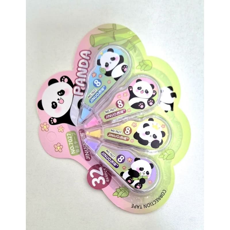 Kit Corretivos em FITA PANDA 🐼 SUPER FOFO, para todas as idades ❤️