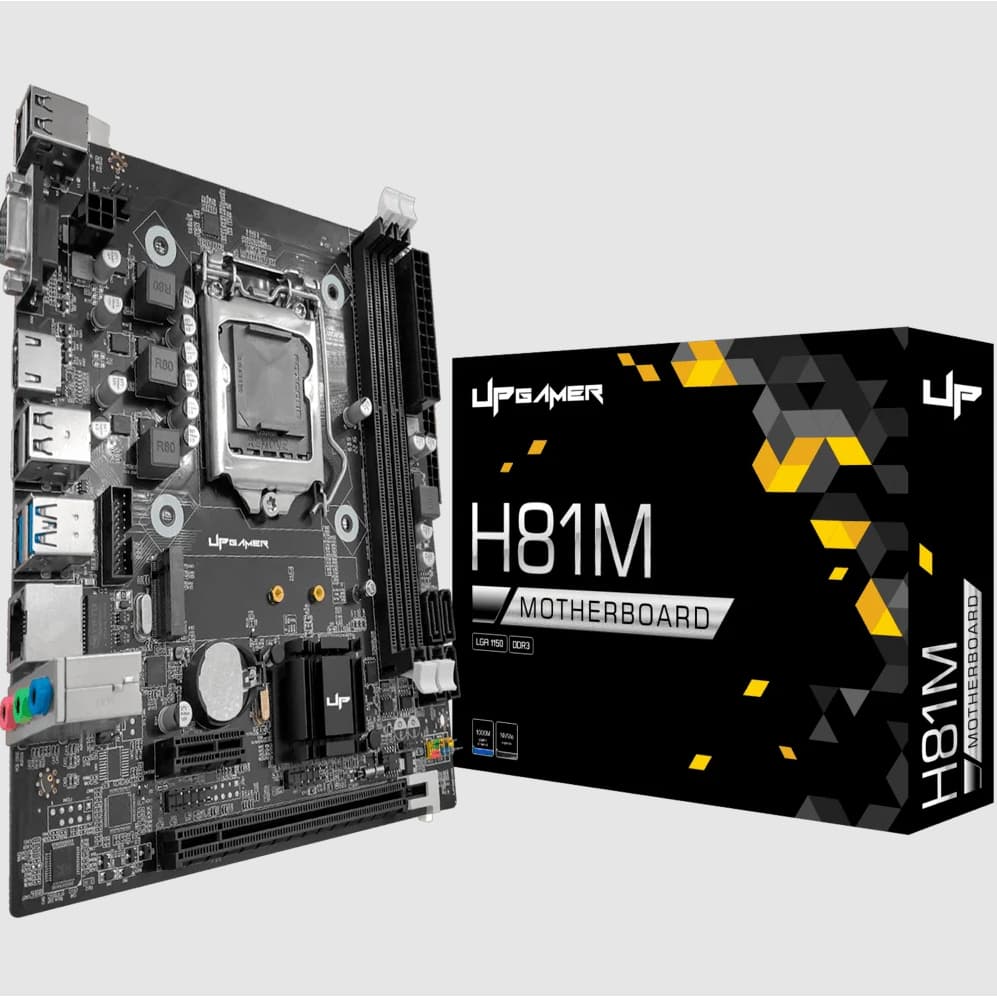 Kit Placa Mãe Upgamer H81M Nova + Processador Intel i3 ou i5 4ª Geração DDR3 Sata Nvme - Escolha a Opção