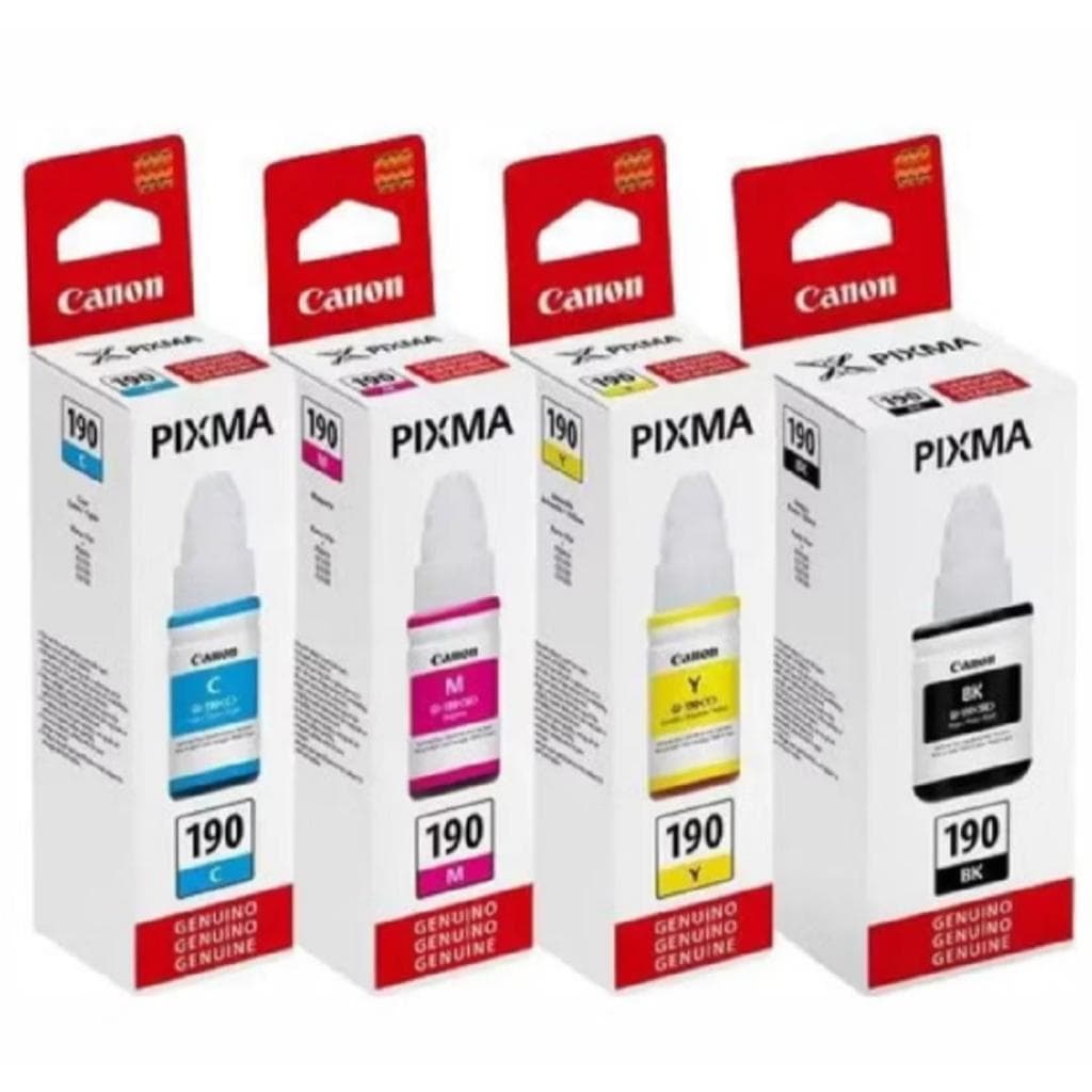 KIT 4 TINTA PARA CANON G190 / G1100/G3100/G3110/G3111/G3102 4 CORES