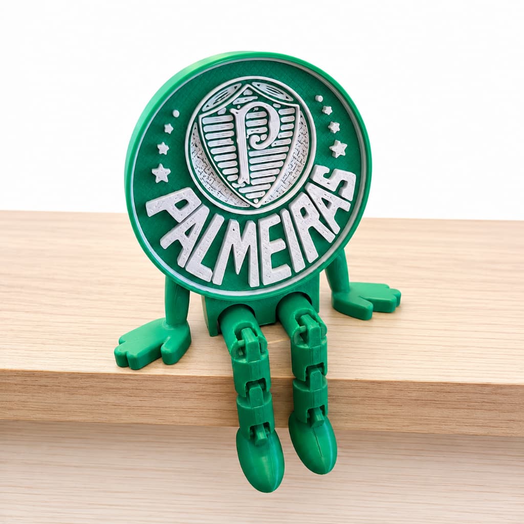 Amigo do Palmeiras – Mascote Articulado com Pernas Flexíveis | Presente Criativo