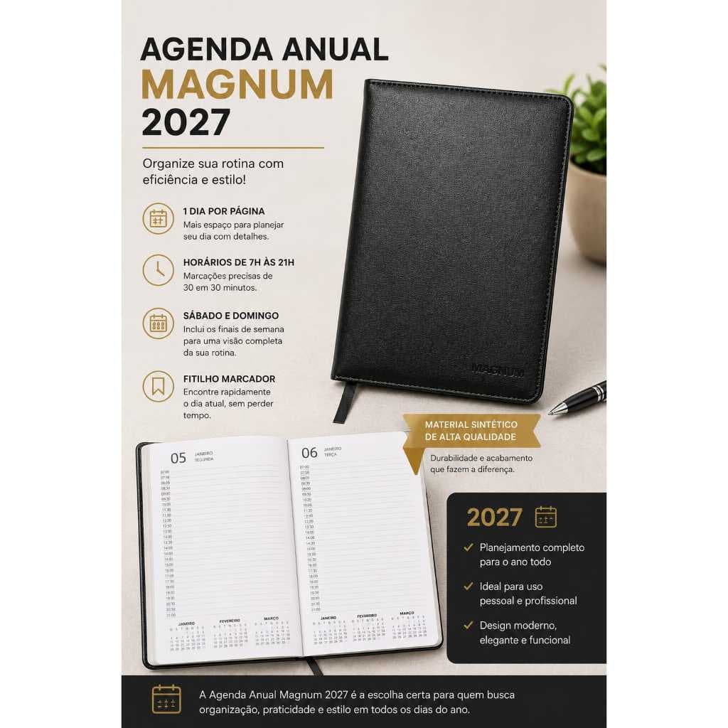 Agenda Executiva Magnum 2027 São Domingos Preto