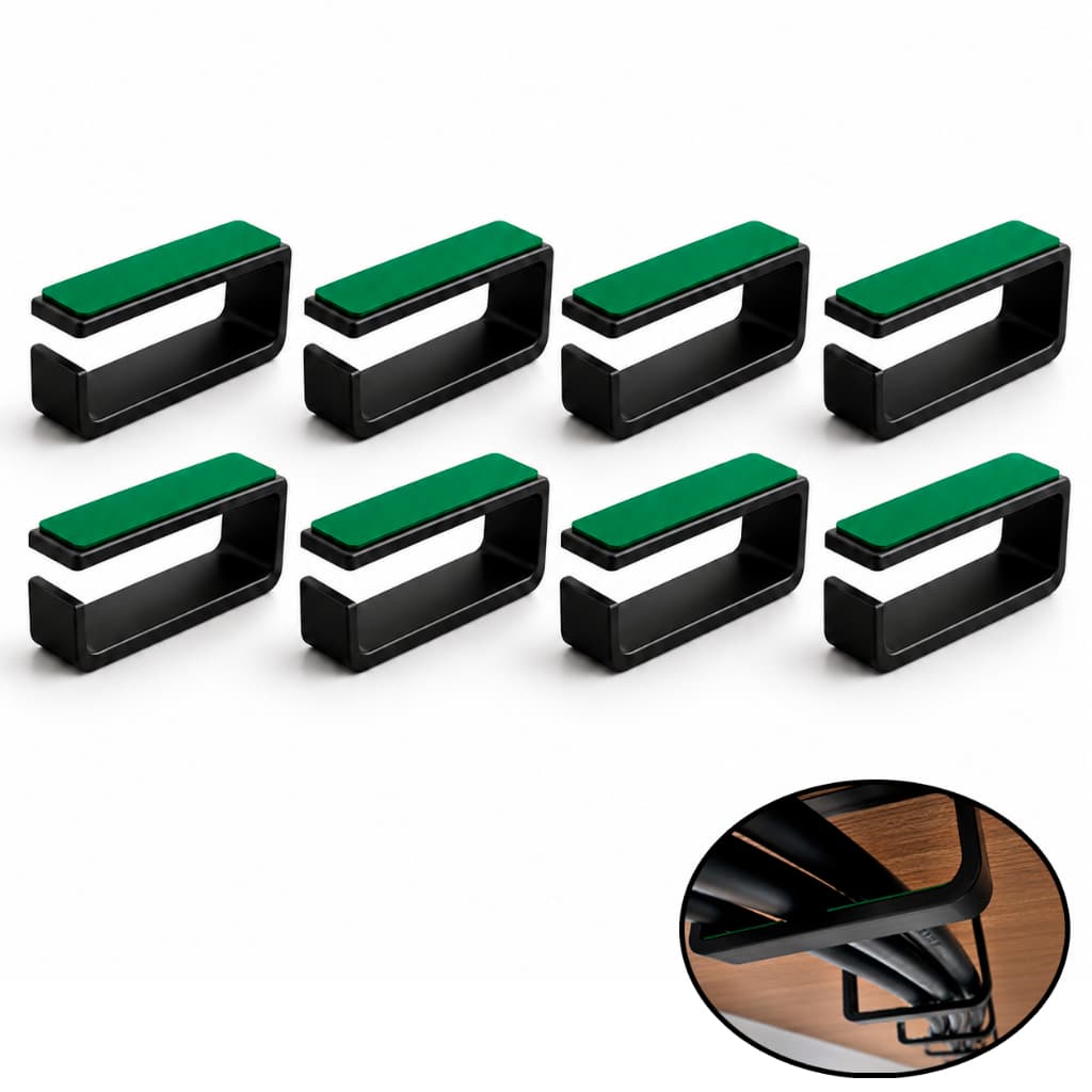 Kit Organizador De Cabos para Esconder Fios embaixo de Mesa